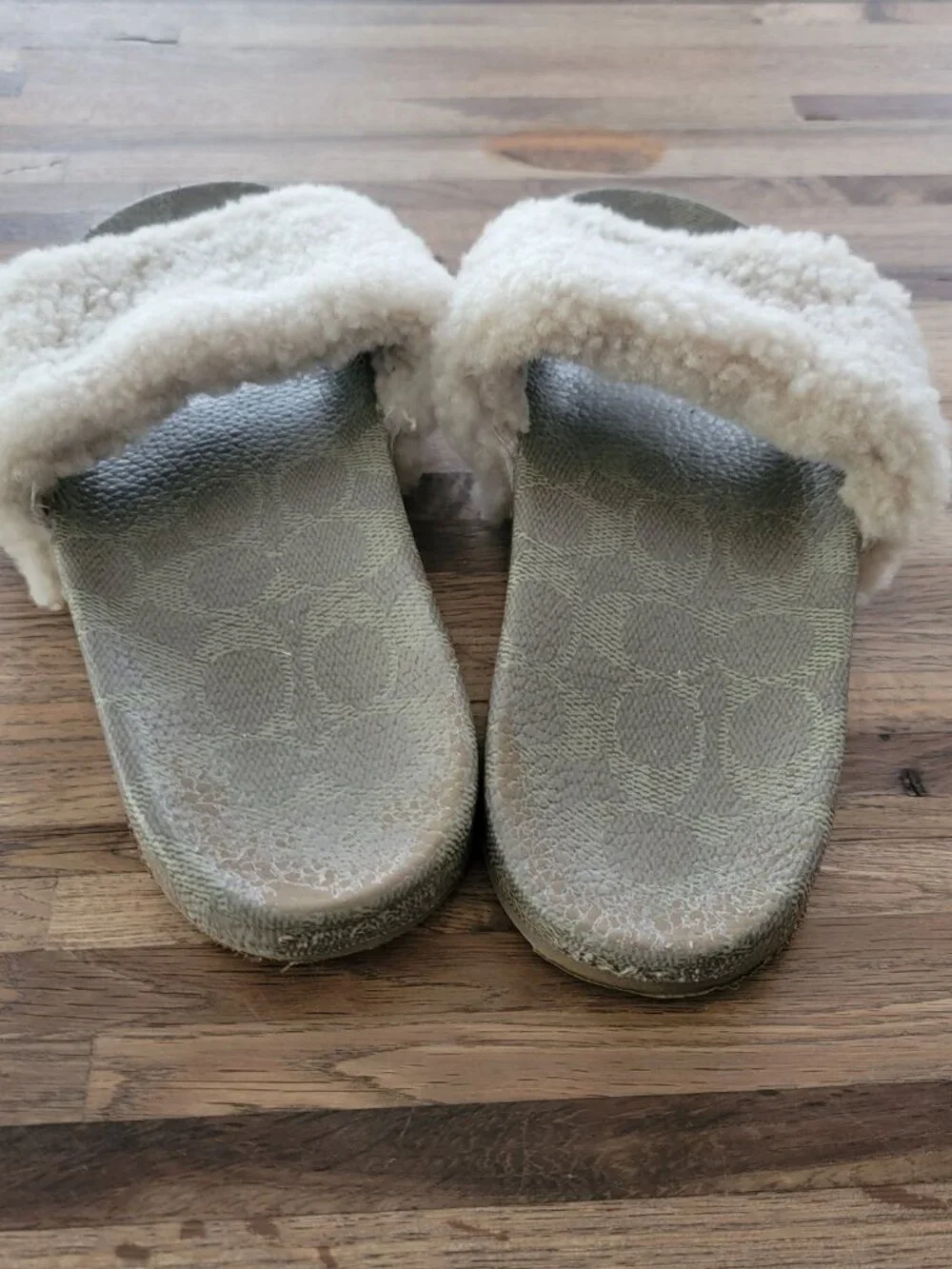 Coach Ulla Slide/Slip On Shoes w Shearling